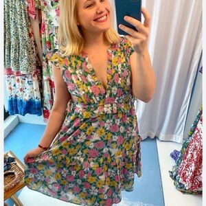 Banjanan Chandra dress in the Melodic Floral Vista pattern size Small